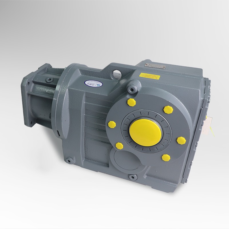 JKAT87 / 97/107 مؤازرة - دقة صلبة - أسنان - مخفض تروس مخروطي حلزوني سطحي مع عمود - ذراع مضاد للدوران مُثبت